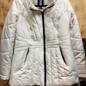 Women's Cream Puffer Jacket